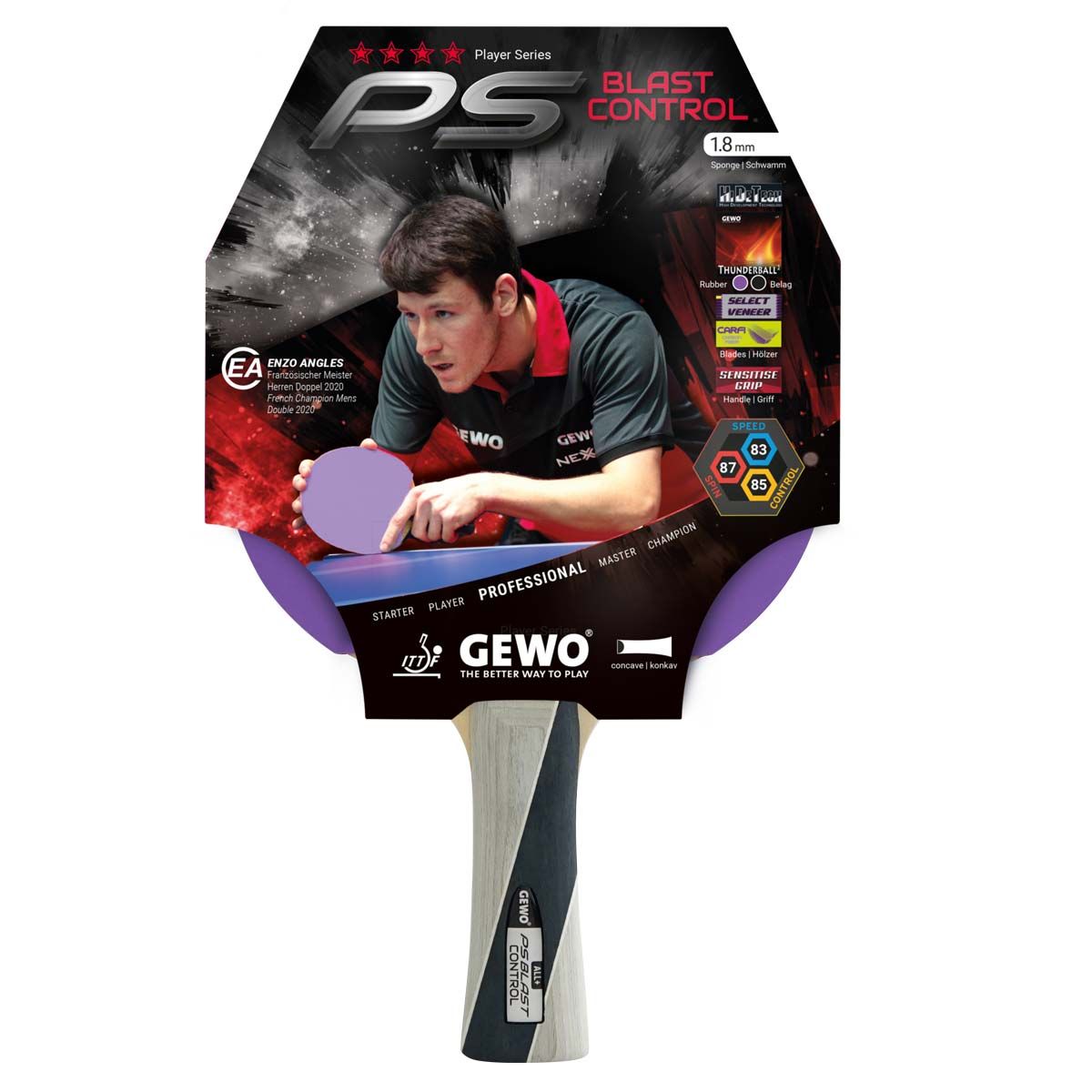 paleta gewo ps blast control tenis de mesa ping pong chile proqip tienda online