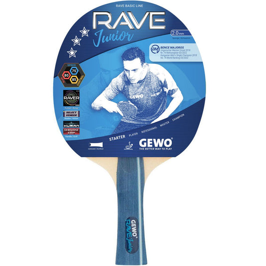 Paleta tenis de mesa Gewo Rave Junior