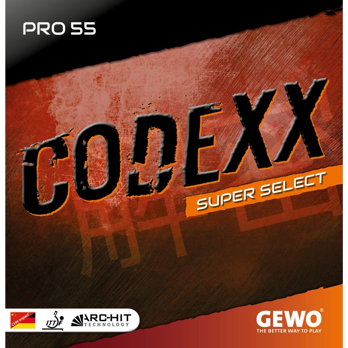 goma gewo codexx pro 55 superselect tenis de mesa ping pong chile proqip store tienda online